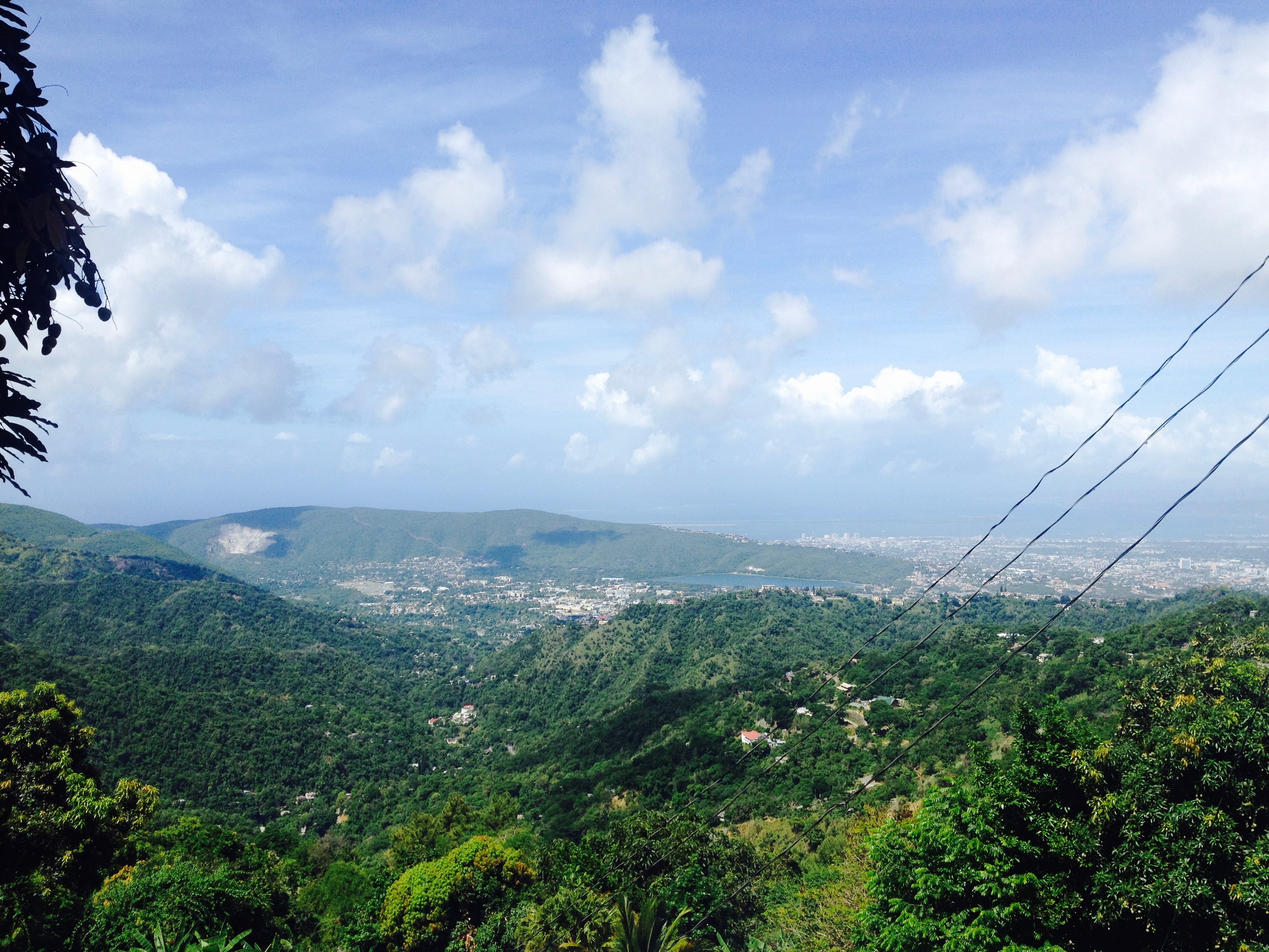 Blick von den Blue Mountains auf Kingston