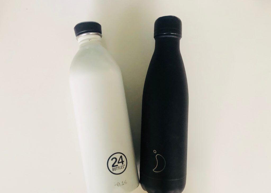 Nachhaltige plastikfreie Trinkflaschen